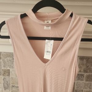 PacSun Pink Ribbed Bodysuit